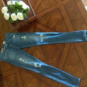 AG skinny distressed jeans